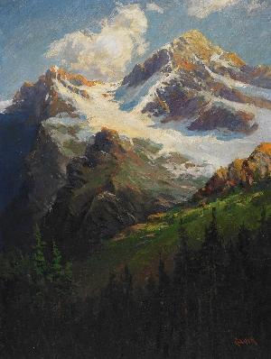 Mountain landscape by 
																	Robert Ford Gagen