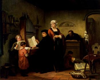 Die Orgelstunde by 
																	Edouard-Jean-Conrad Hamman