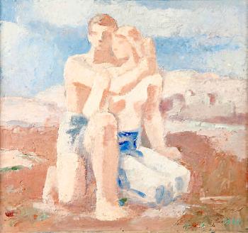 Daphnis and Chloe by 
																	Karl Walser
