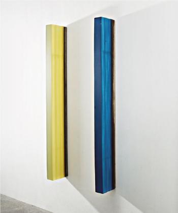 Two works: (i) Untitled (Green); (ii) Untitled (Blue) by 
																	Herbert Hamak