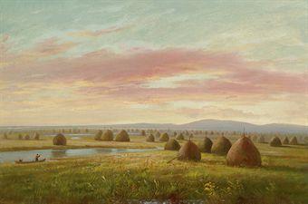 Haystacks, New England by 
																	Charles Lanman