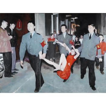 Anti-vice Campaign Series  001 (Diptych) by 
																	 Zhang Haiying