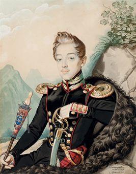 Portrait of Vasilii Petrovich Miliukov by 
																	Carl von Hampeln