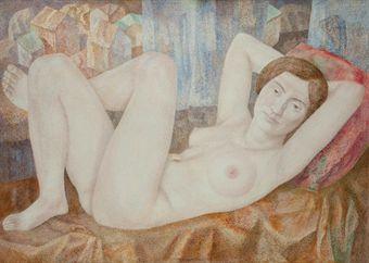 Reclining nude by 
																	Pavel Zaltsman