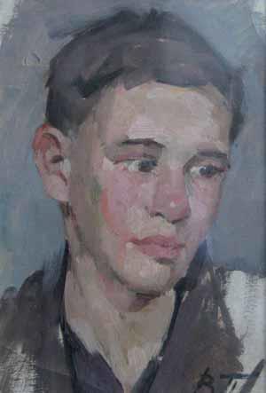 Portrait de jeune garçon by 
																	Victor G Puzyrkov