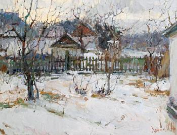 Village in winter by 
																	Alexander Karpachov