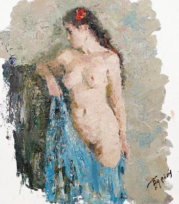 Standing nude by 
																	Vasili Gurin