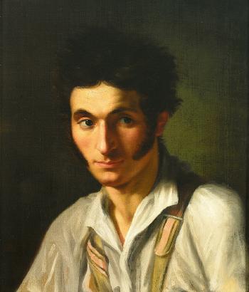 Portrait eines jungen Mannes in ausdrucksvoller Manier by 
																	Maria Ellenrieder