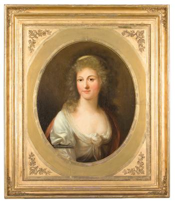 Josepha Reichsgräfin von Klenau, geborene Tallyan von Wiseck, 24 Jahre alt, als Gräfin Somssich by 
																	Friedrich Oelenhainz