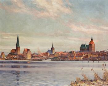 Ansicht von Rostock by 
																	Egon Tschirch