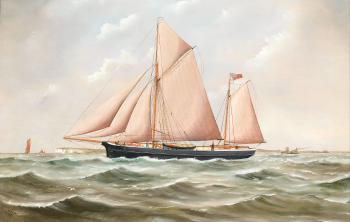 The Ketch Mayland. The Ketch Hopwell by 
																	John Fannen