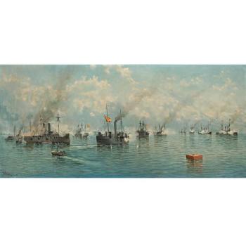 The Battle Of Manila Bay by 
																	Alfonso Sanz