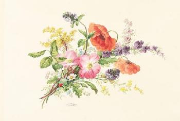 Wildblumenbukett by 
																	Gottfried Wilhelm Voelcker