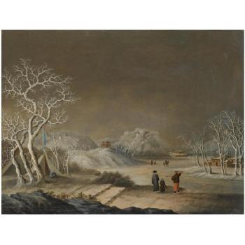 A Winter Scene by 
																	 Fatqua