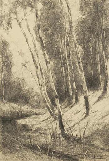 Birches by 
																	Ludovit Csordak