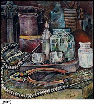 Still life with spectacles and pliers by 
																	Igor Ershov