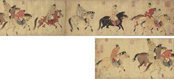 Five Drunken Kings Return on Horses by 
																	 Ren Renfa