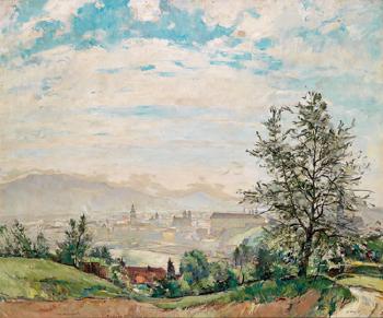 View of Linz by 
																	Anton Lutz
