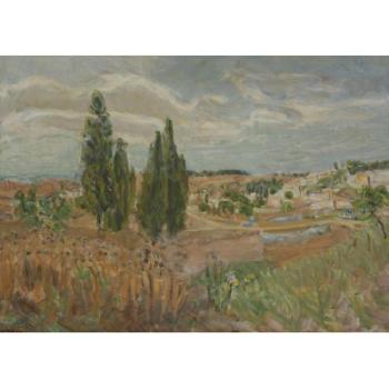 Jerusalem Landscape by 
																	Leon Engelsberg