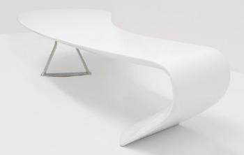 A prototype 'H-K' table by 
																	Amanda Levete