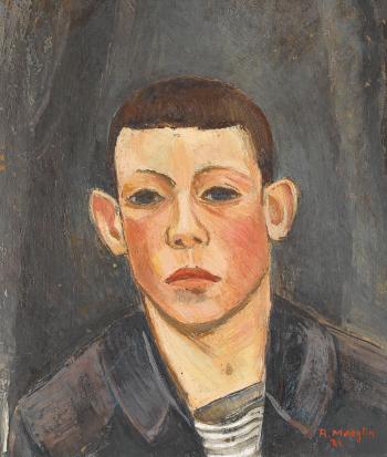 Porträt eines jungen Mannes by 
																	Rudolf Maeglin