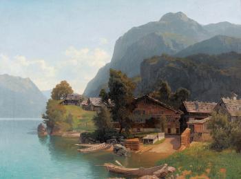 Uferpartie am Brienzersee by 
																	Friedrich Rudolf von Frisching