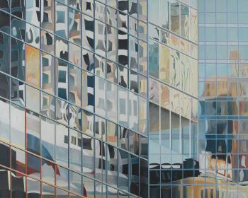 Sich spiegelnde Hochhausfassaden by 
																	Lina Furlenmeier