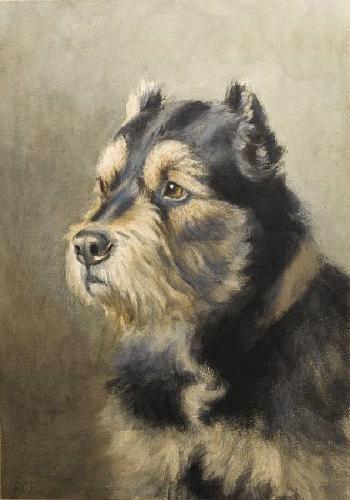 Portrait of a Welsh Terrier by 
																	Frances C Fairman