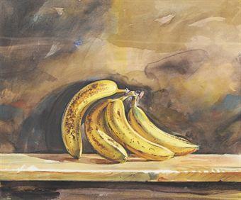 Still life of bananas by 
																	Ed Ahlstrom