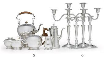A Six-Piece Silver Tea and Coffee Service by 
																	Robert F Ensko