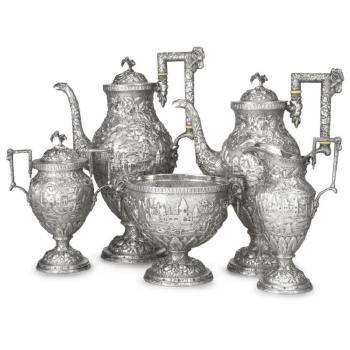 An American Silver Five-piece Tea And Coffee Set, A.G. Schultz & Co., Baltimore, MD by 
																	 A G Schultz & Co.