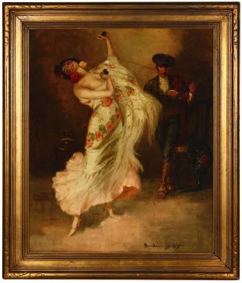 Spanish dancer by 
																			Oscar Theodore Jackman