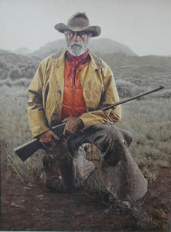 Old time hunting guide by 
																	James E Bama