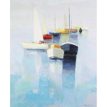 Barques sur mer calme by 
																	Joseph Muslin