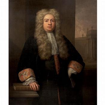 Portrait of Lord Chief Justice Robert Raymond by 
																	John Vandervaart