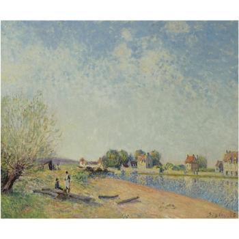 Le Canal Du Loing À Saint-mammès by 
																	Alfred Sisley