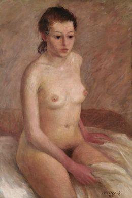Young female nude by 
																	Ludmila Sykackova-Paleckova