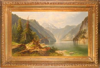 View of the Konigssee by 
																	Josef Mahorcig
