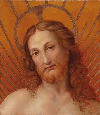 Kopf Jesu Christi aus dem Fresko Disputa, Rom, Palassi Vaticani, Stanza della Segnatura by 
																	Johann Anton Alban Ramboux