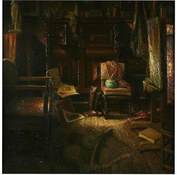 Painter's studio by 
																	Bernard de Maere
