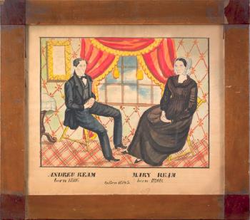 Portrait of Andrew and Mary Ream by 
																	 Reading Artist