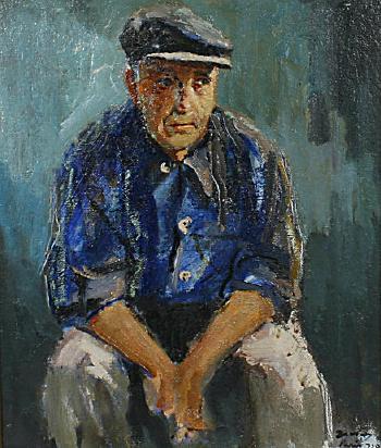 Portrait of Maurice de Vlaminck (1876-1958) by 
																	Akos Zsoter