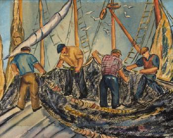 Fisherman by 
																	Dorothy Dee Lubell Feigin