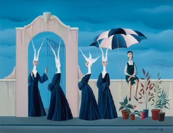 Untitled (Nuns at the gate) by 
																	Carlo Canevari