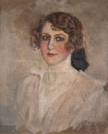 Portrait de Jeanne Desclos Guitry by 
																	Antonio Ortiz-Echague