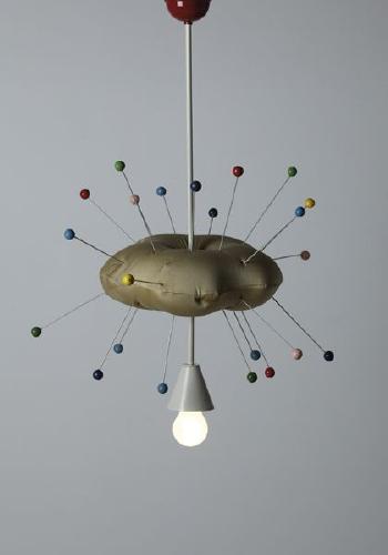 Prototype 'Sinvola' ceiling light by 
																	Michele de Lucchi