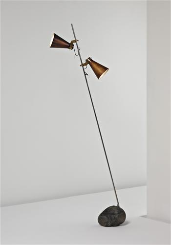 Rare Sasso standard lamp by 
																	Luigi Caccia Dominioni