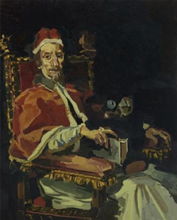 Hermitage Coll. 1625-1713 Carlo Moratta Pope Clement IX by 
																	Charles Karubian