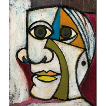 Portrait De Pablo Picasso by 
																	Dora Maar