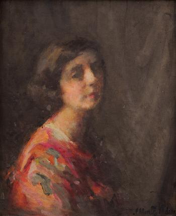 Portrait of a lady by 
																	Josephine Muntz-Adams